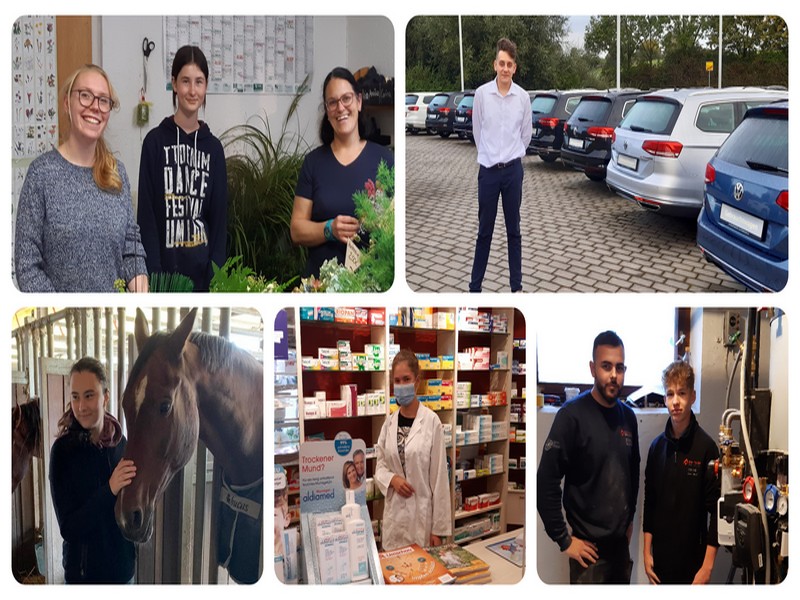 Unsere Neuner im Praktikum