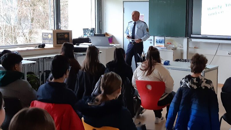 Präventionsveranstaltung der Polizei