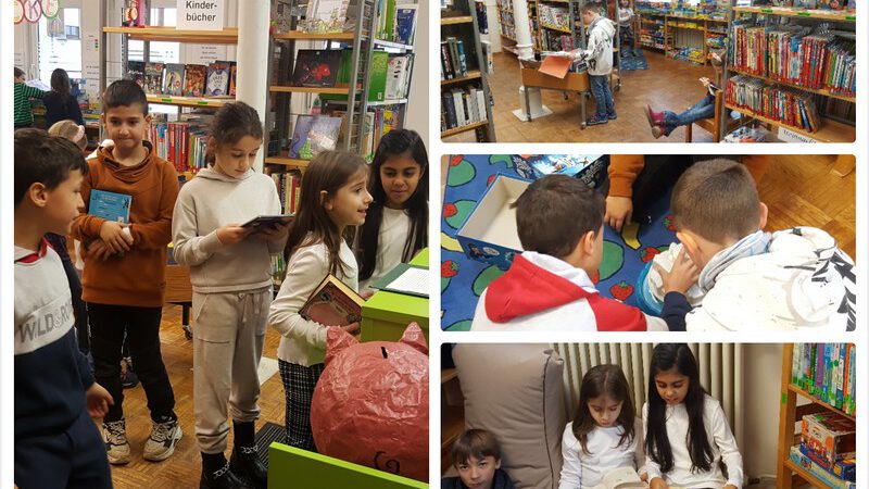 Büchereibesuch der zweiten Klassen