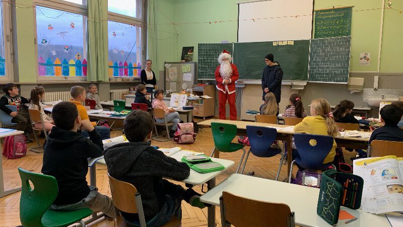 Nikolaus und Knecht Ruprecht zu Besuch 