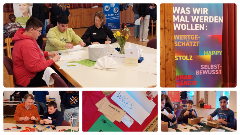 Berufsparcours in der Melchiorhalle