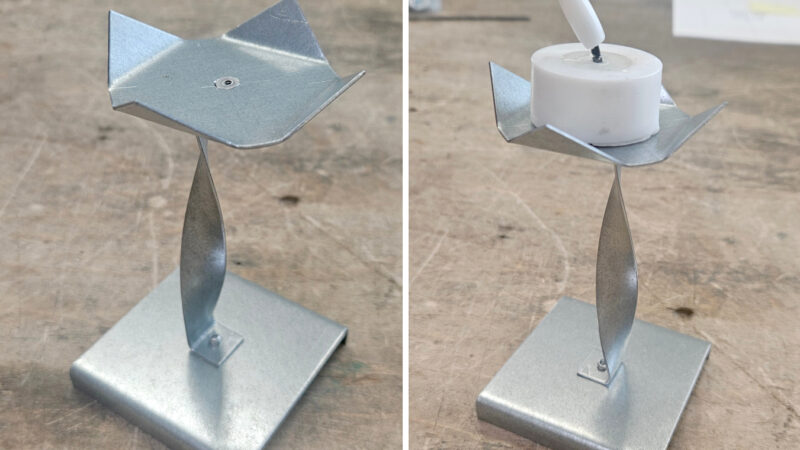 Projekt Metallkerzenständer