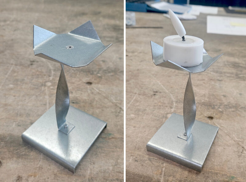 Projekt Metallkerzenständer